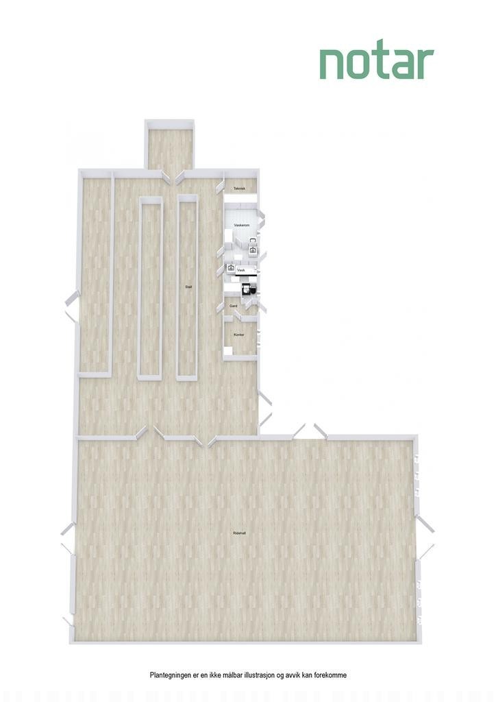 Plantegning stall Galleribilde