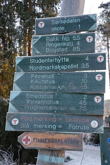 Noen av turmulighetene langs løypenettet Galleribilde