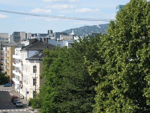 Utsikt fra balkong Galleribilde
