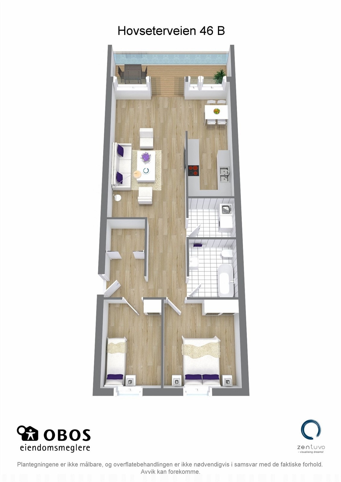 3D-plantegning Galleribilde