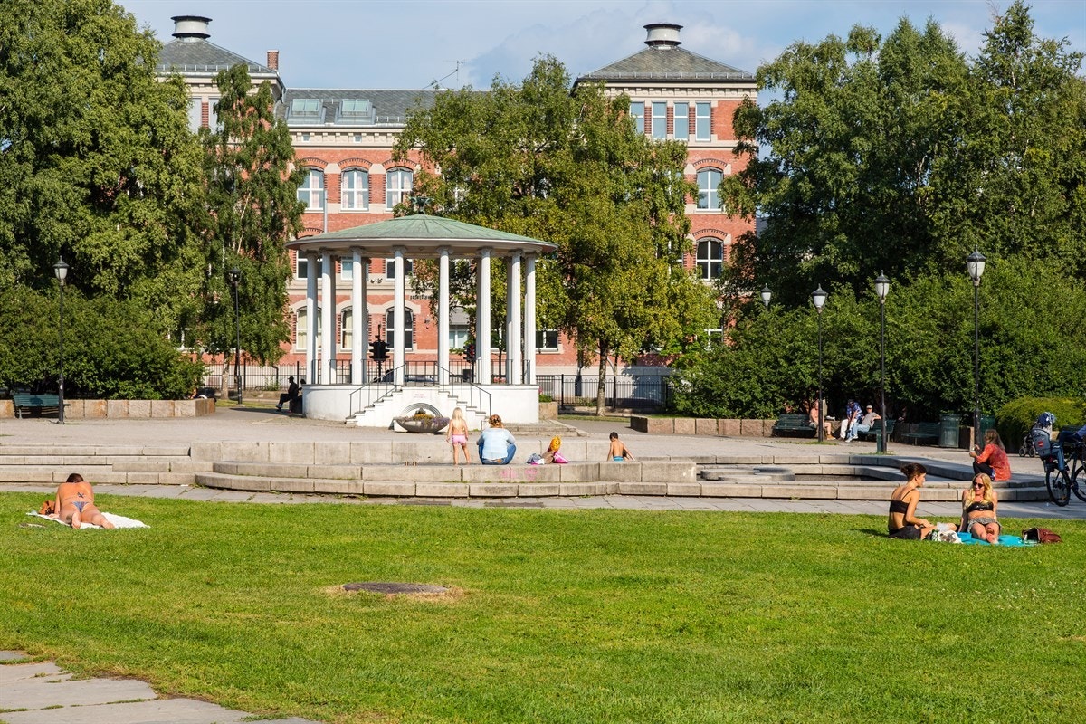 Kort til parkliv på løkka Galleribilde