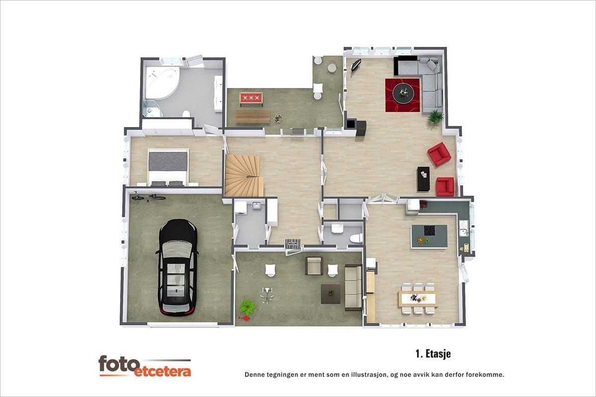 Plantegning Galleribilde