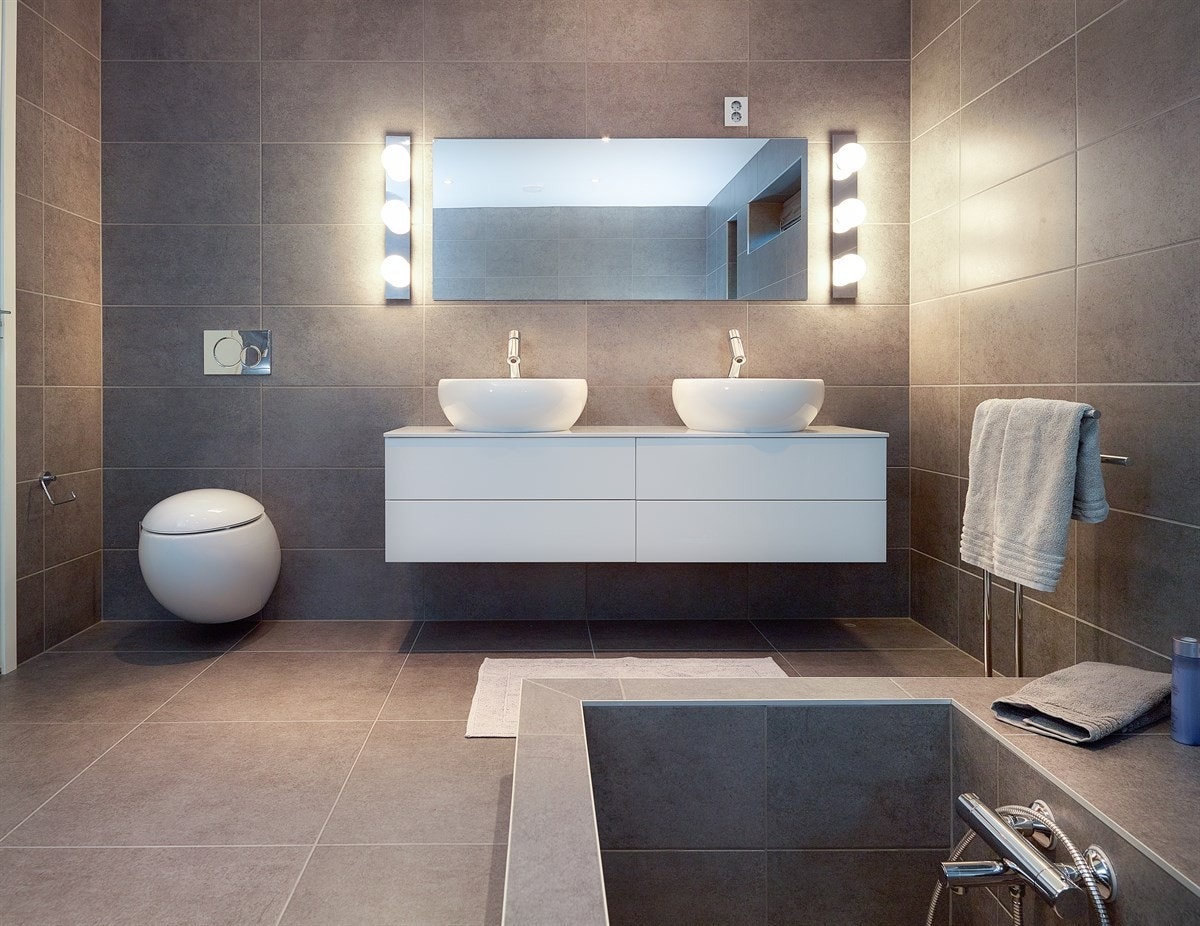 Privat bad for hovedsoverom Galleribilde