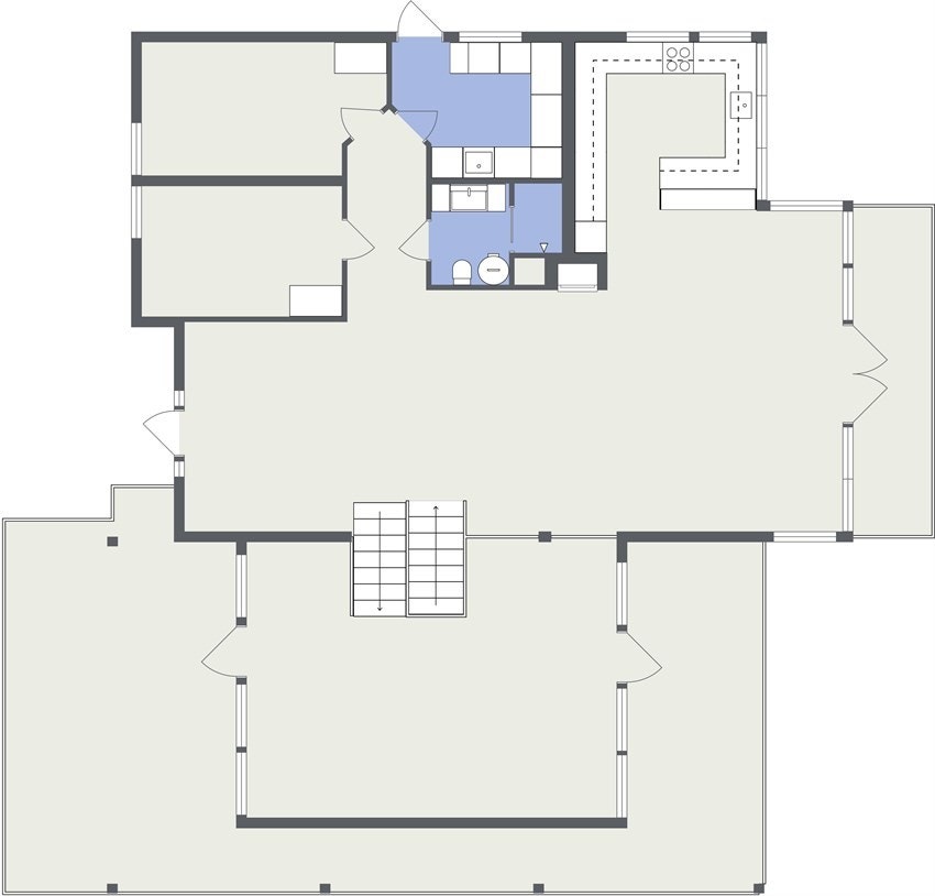 Planskisse 1. etg. Galleribilde