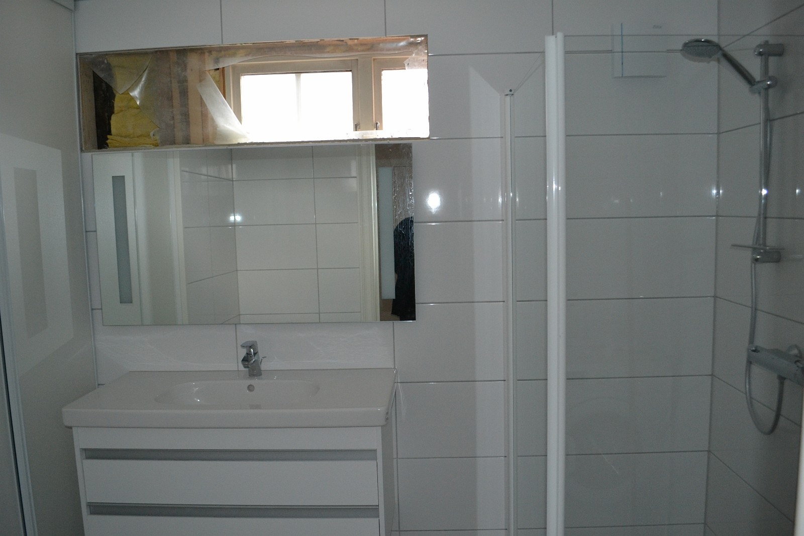 Vindu er nå på plass Galleribilde