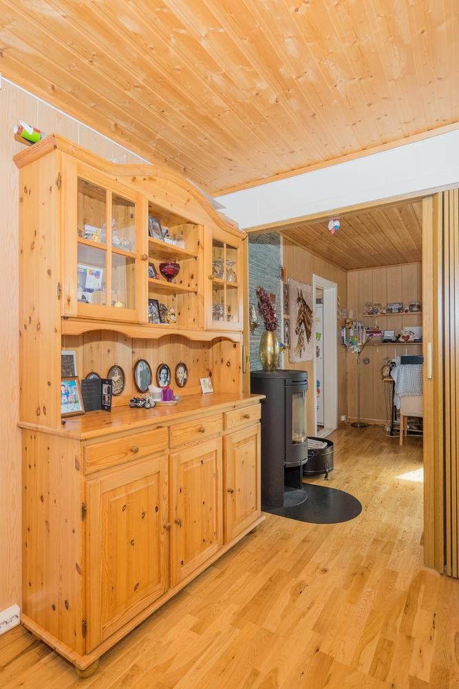 Montert vedovn i stue Galleribilde