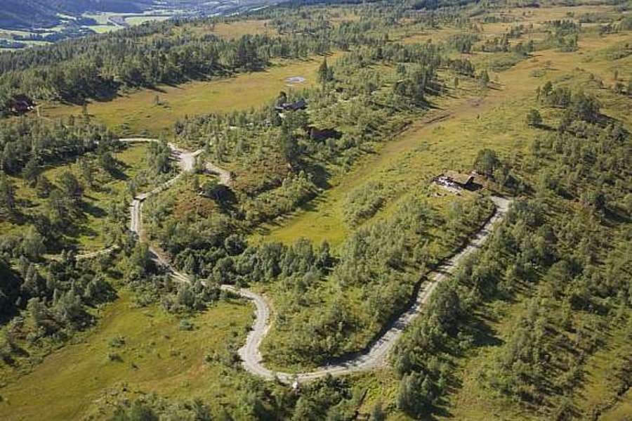 Oversiktbilde Tørsetmarka hytteområdet Galleribilde
