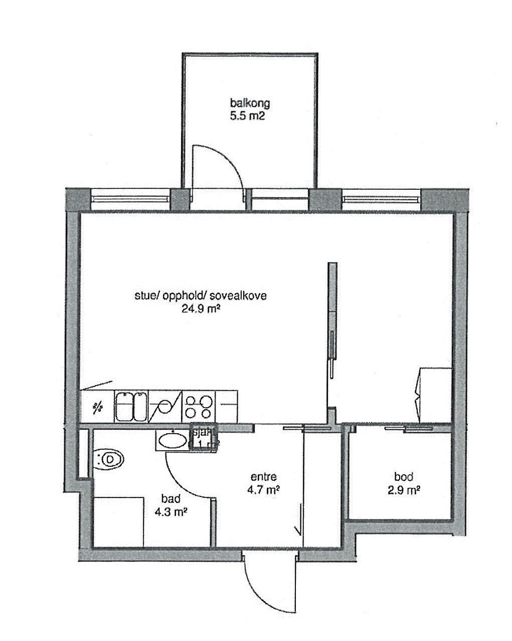 Plantegning Galleribilde