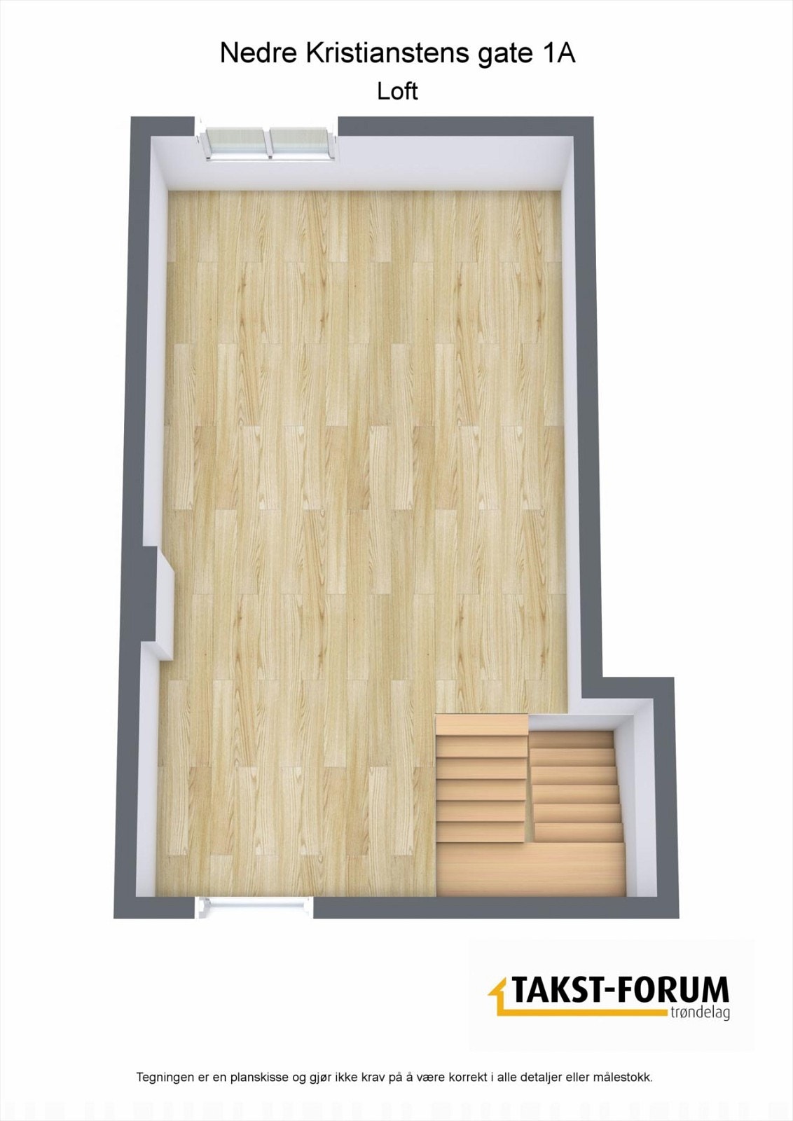 Plantegning loft Galleribilde