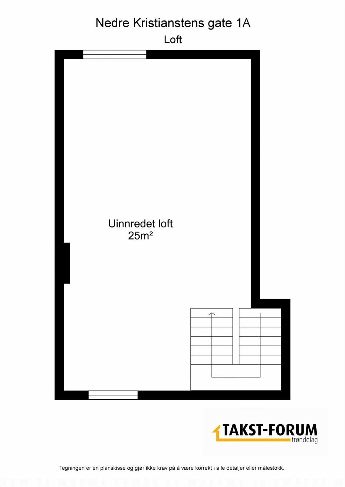 Plantegning loft Galleribilde