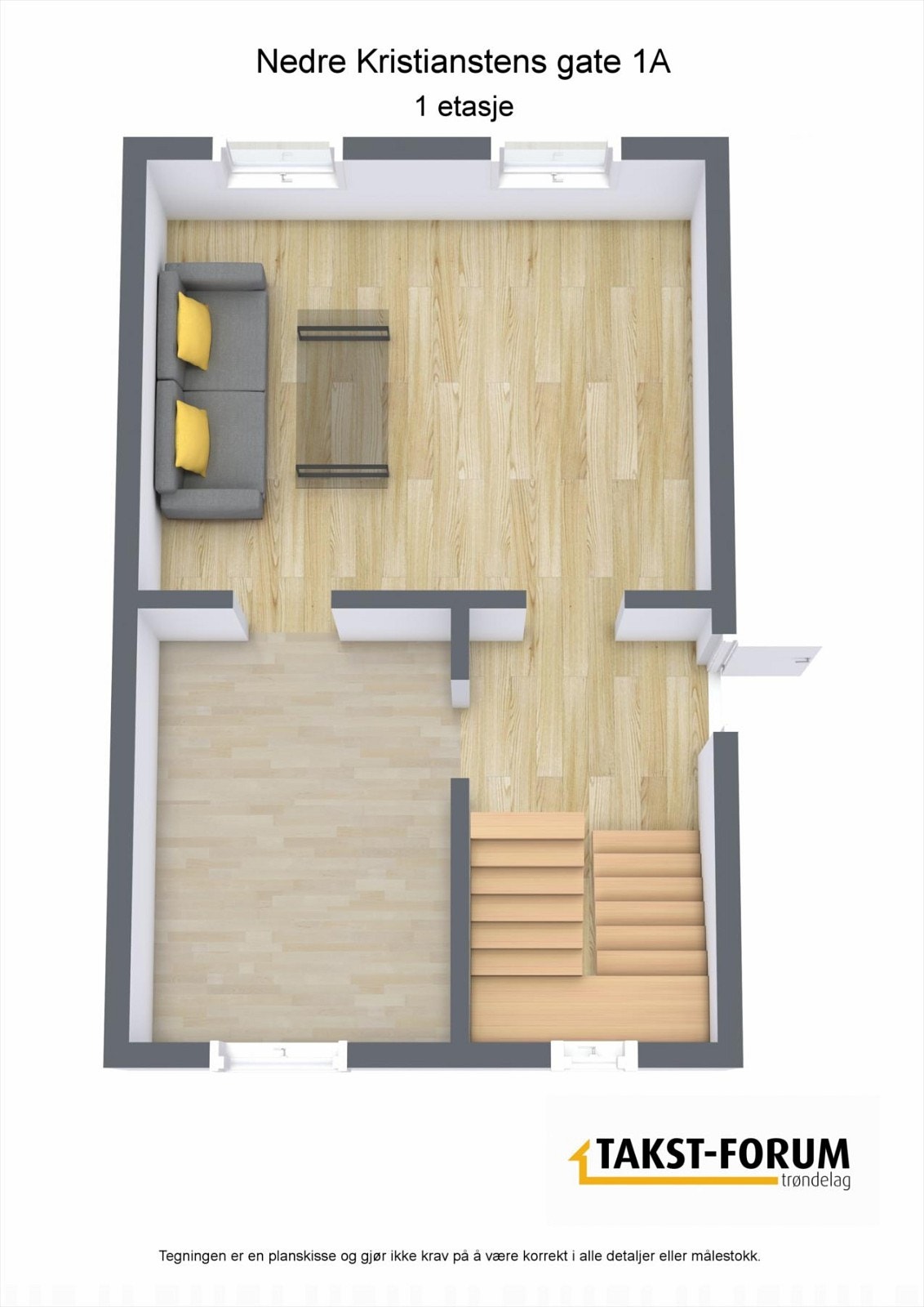 Plantegning 1 etasje Galleribilde