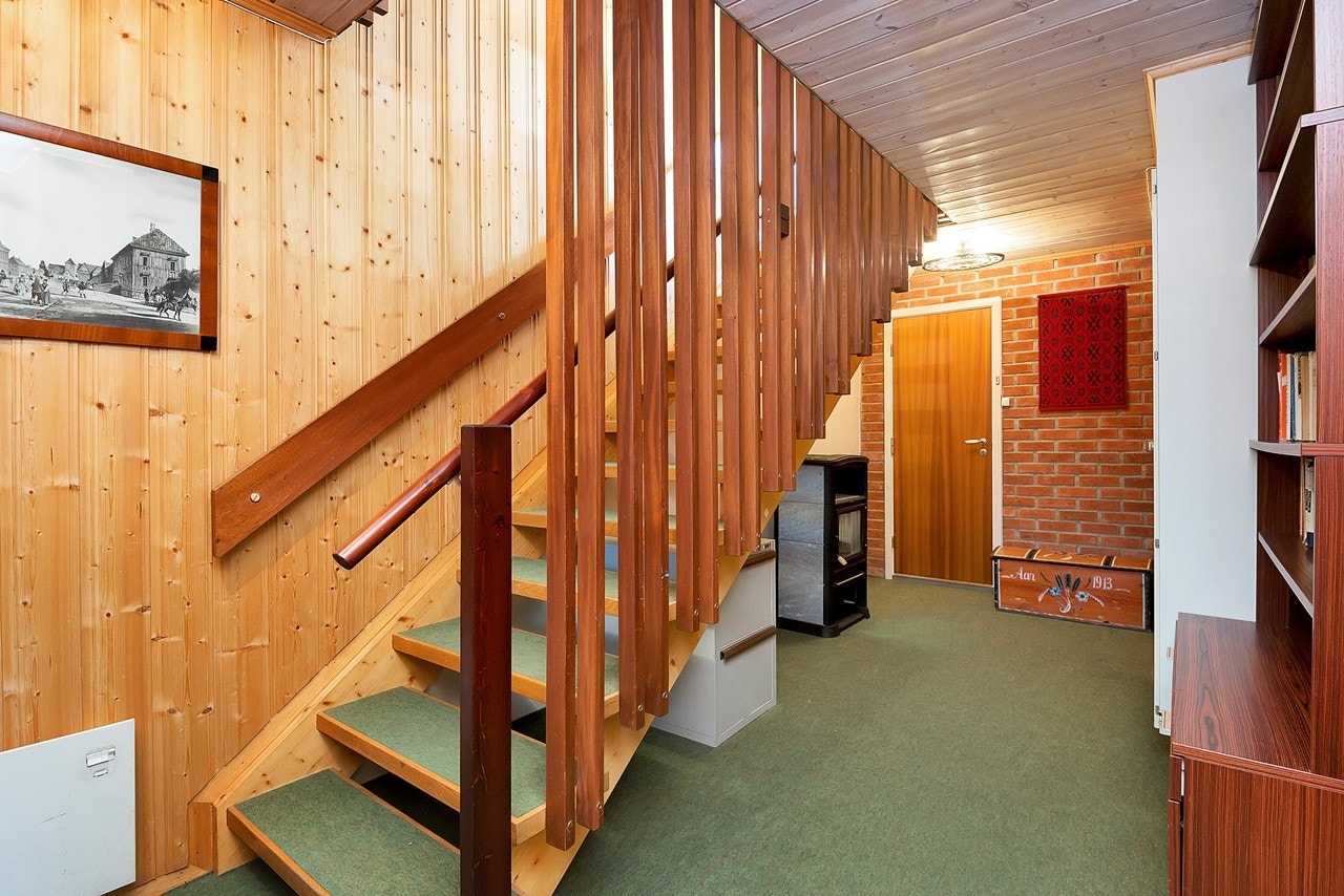 Hall med trapp Galleribilde