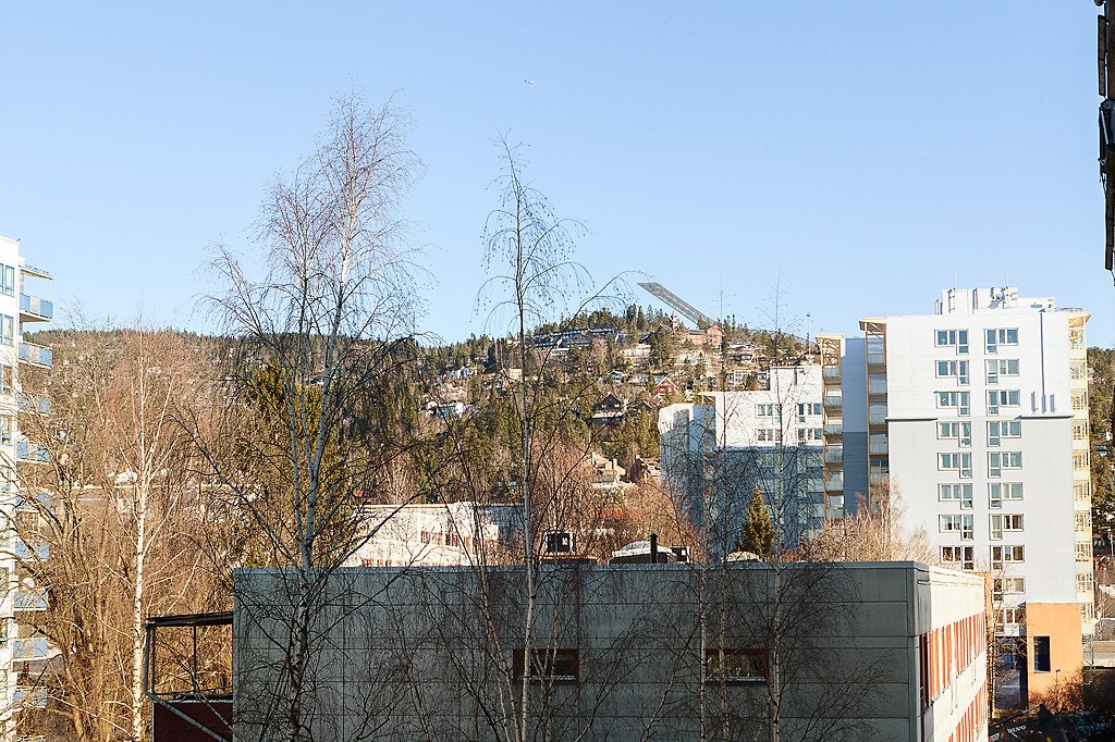 Utsikt mot Holmenkollen Galleribilde