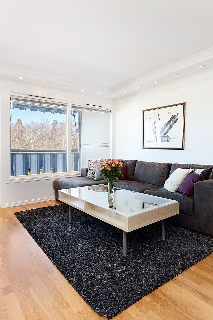 Stue med utgang til veranda Galleribilde