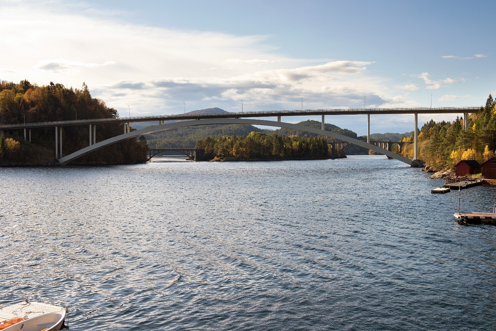 Skodjebruene og Skodjestraumen med ypperlige dykkerforhold Galleribilde