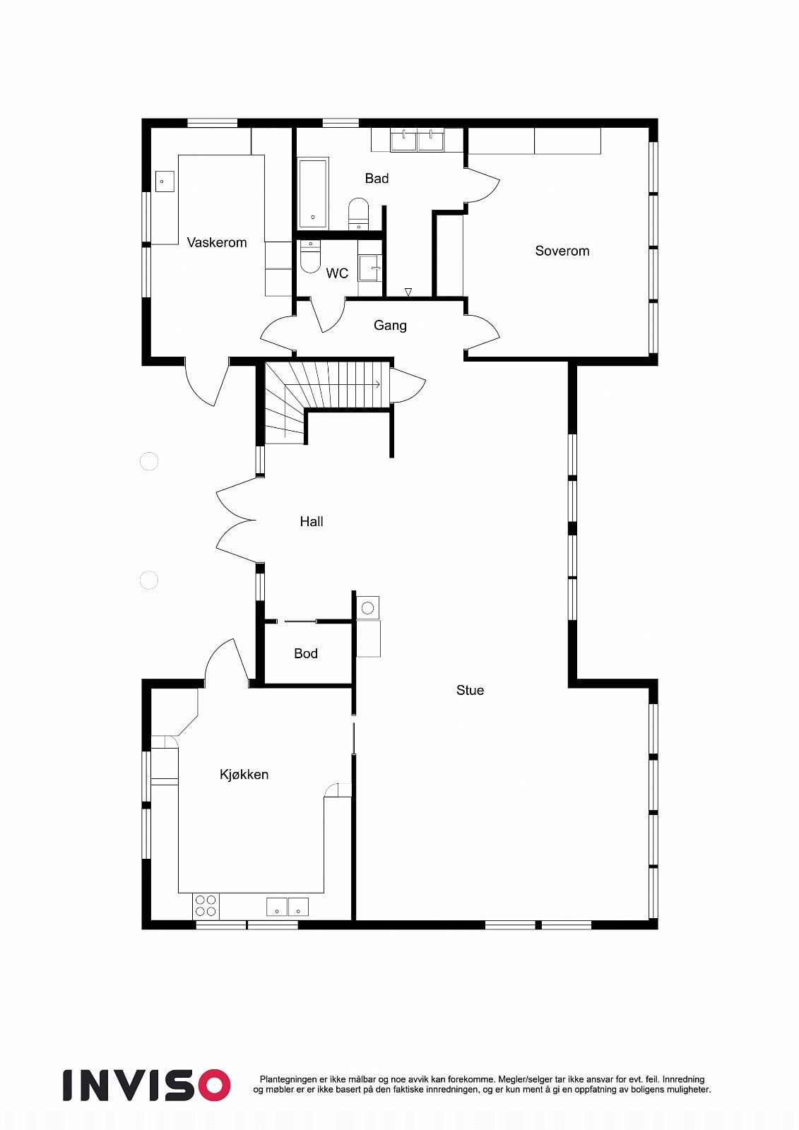 Planskisse hovedetasje Galleribilde