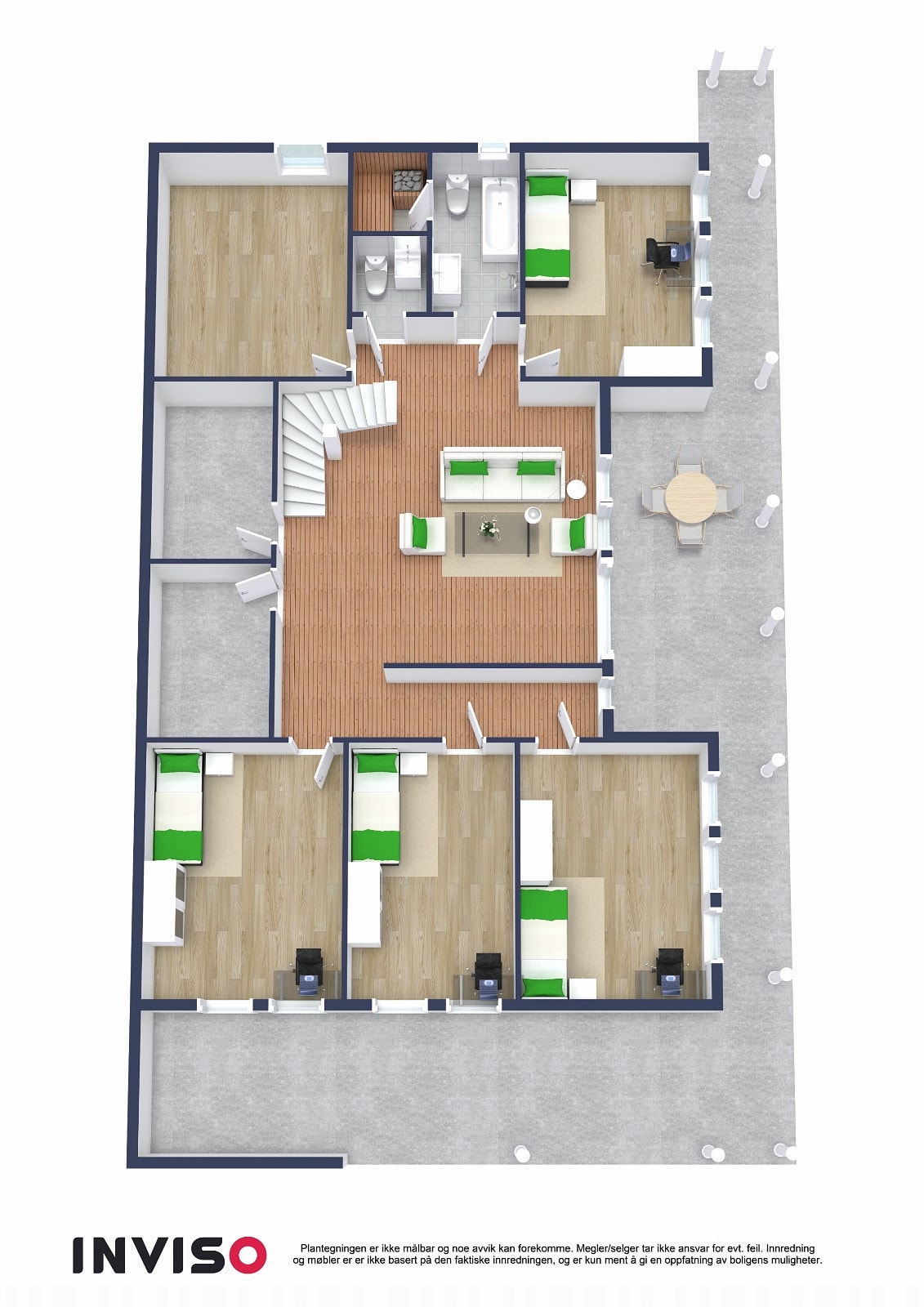 3D skisse - Underetasje Galleribilde