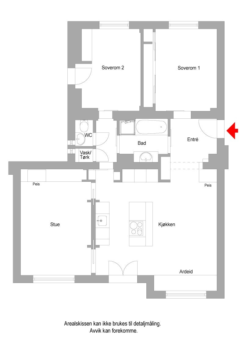 Plantegning - Jonas Reins gate 2 Galleribilde
