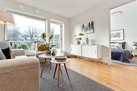 Lys og behagelig stue Galleribilde