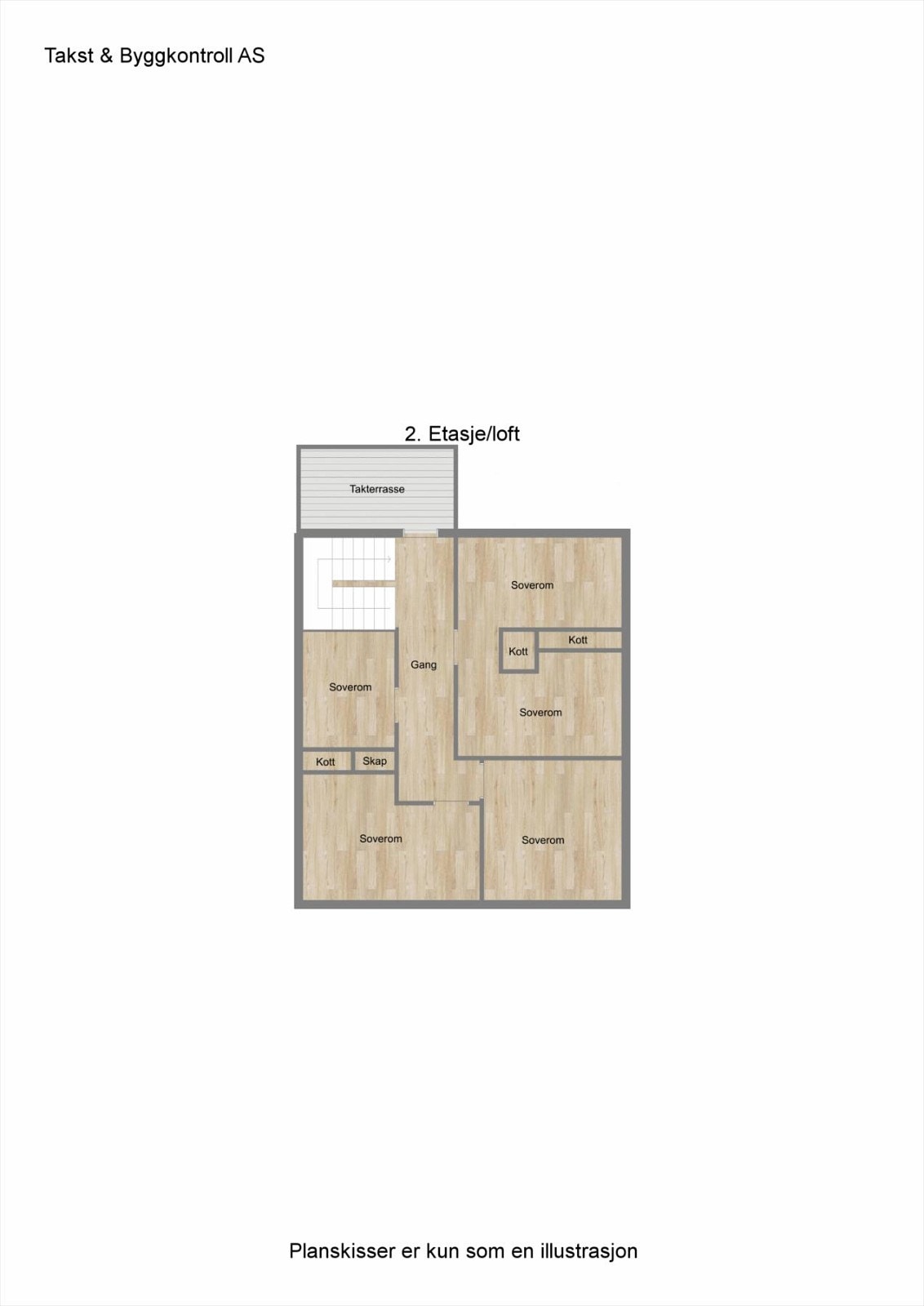 Plan 2. etasje Galleribilde