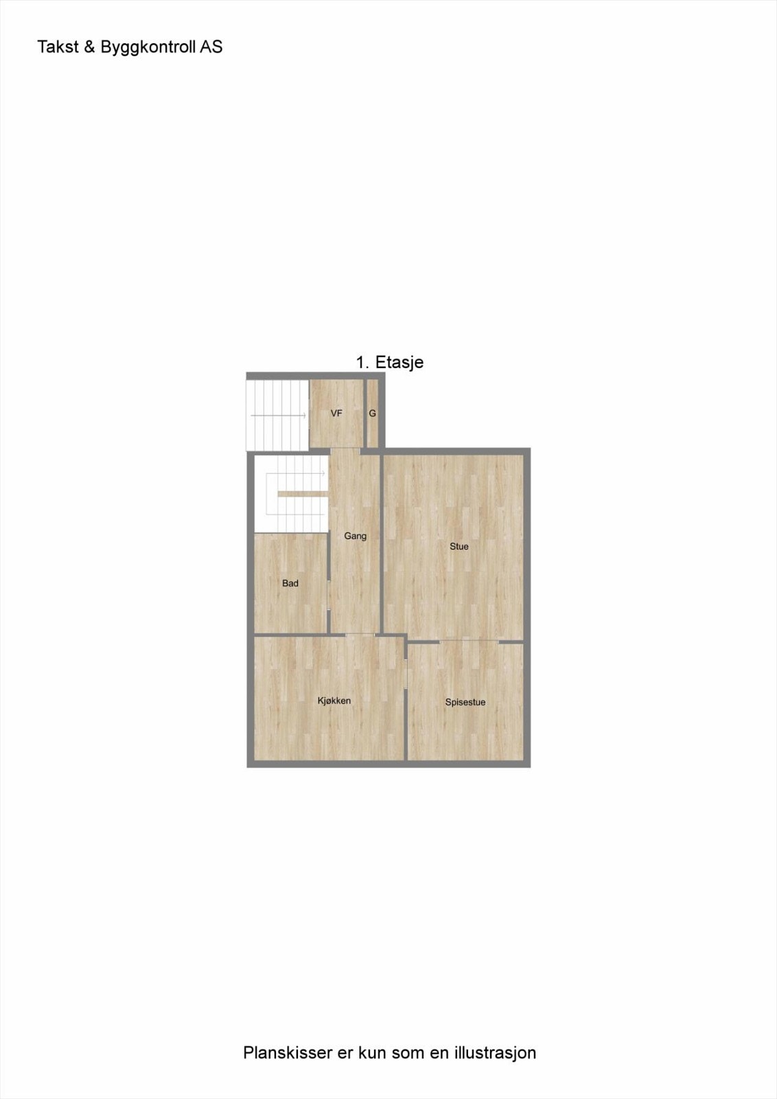 Plan 1. etasje Galleribilde