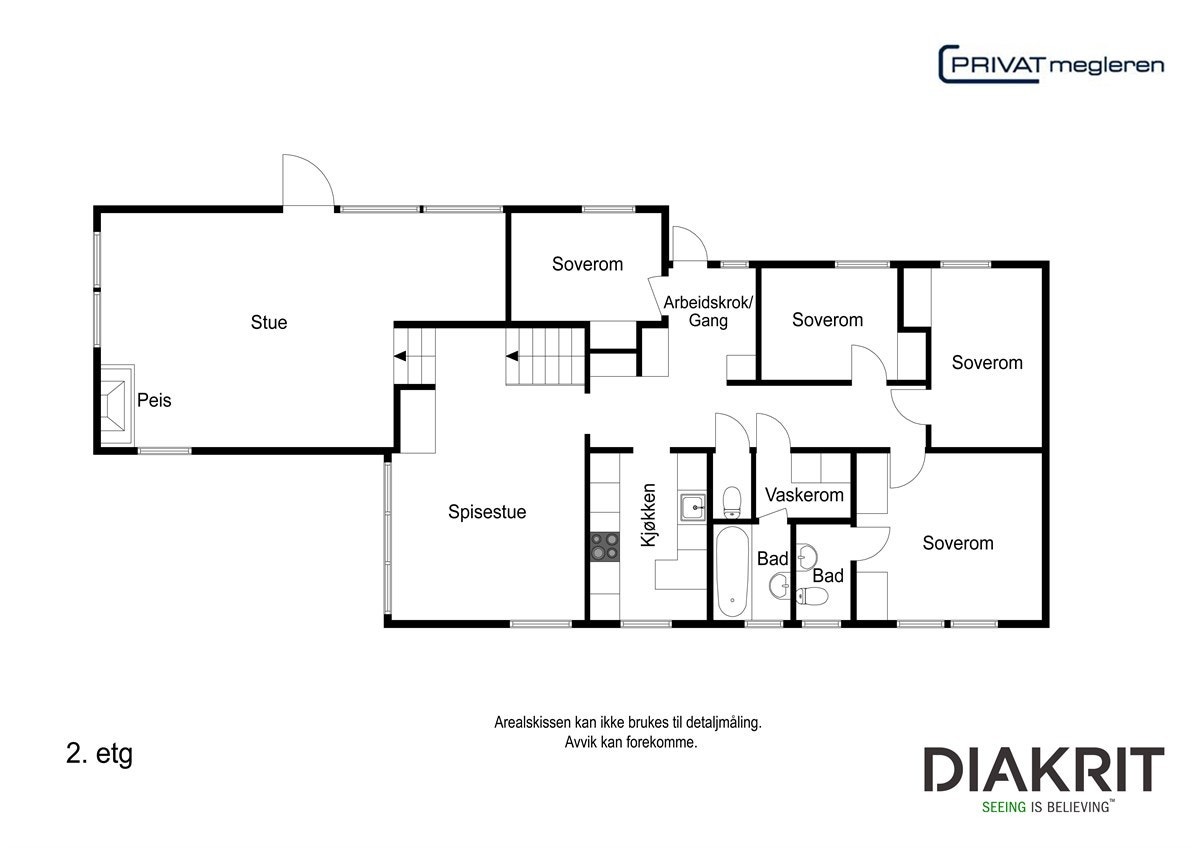 Plantegning 2D Galleribilde
