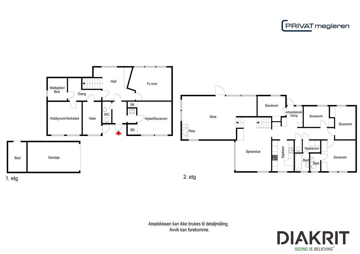 Plantegning 2D Galleribilde