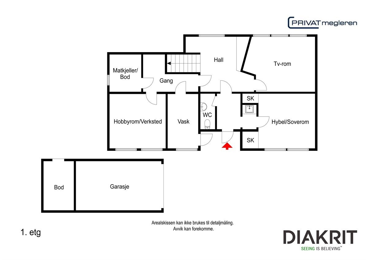 Plantegning 2D Galleribilde