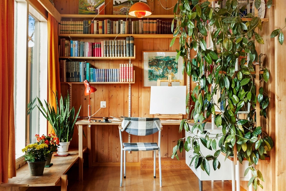 Kontordelen i stuen. Galleribilde