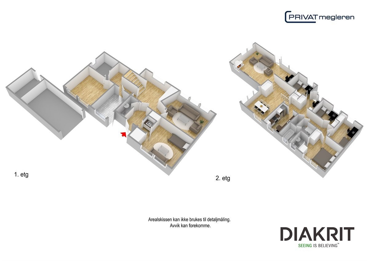 Plantegning 3D Galleribilde