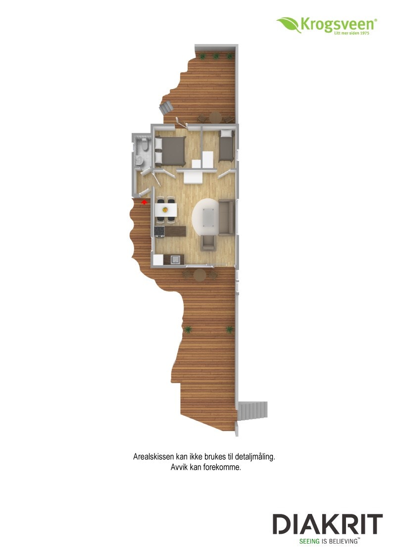 Plantegning 3D Galleribilde