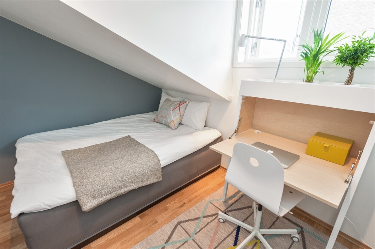 Himmelretningen er mot sydøst. Dette gir deg behagelige og luftige innvendige forhold, samt morgensolen. Hva er vel bedre enn å våkne til strålende vær? Galleribilde