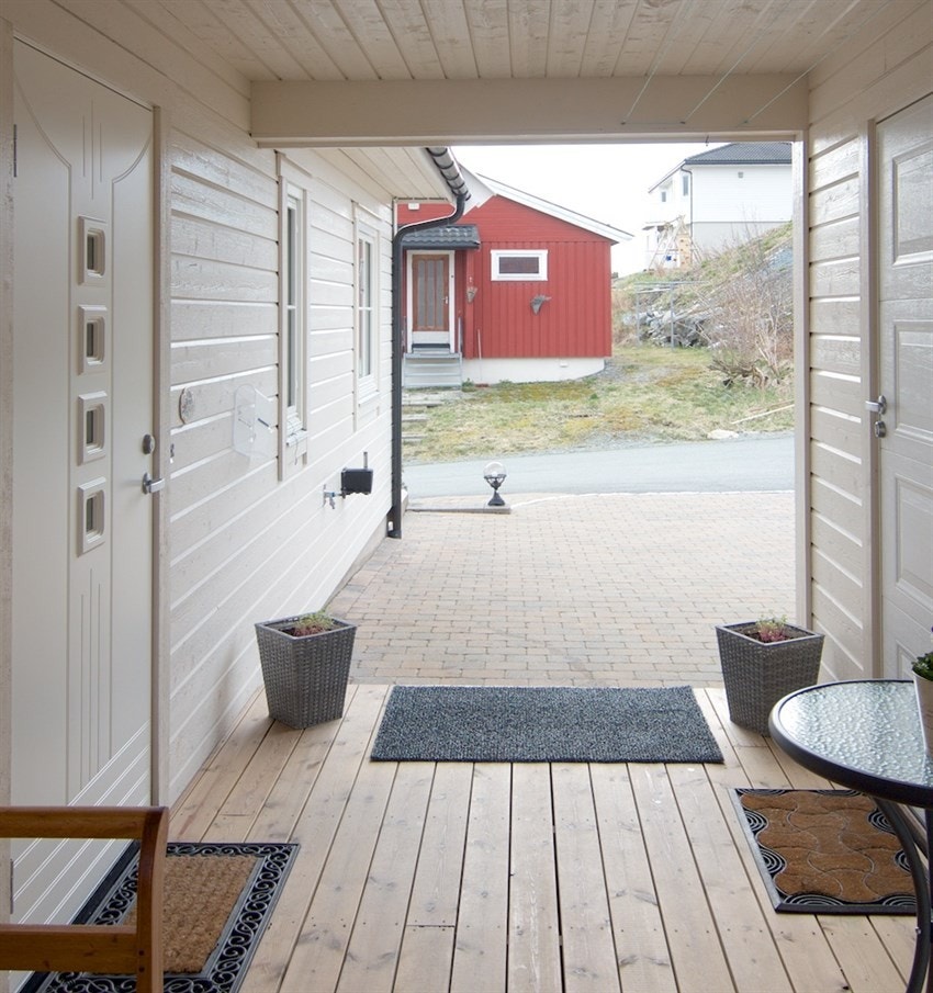 Overbygd inngangsparti Galleribilde