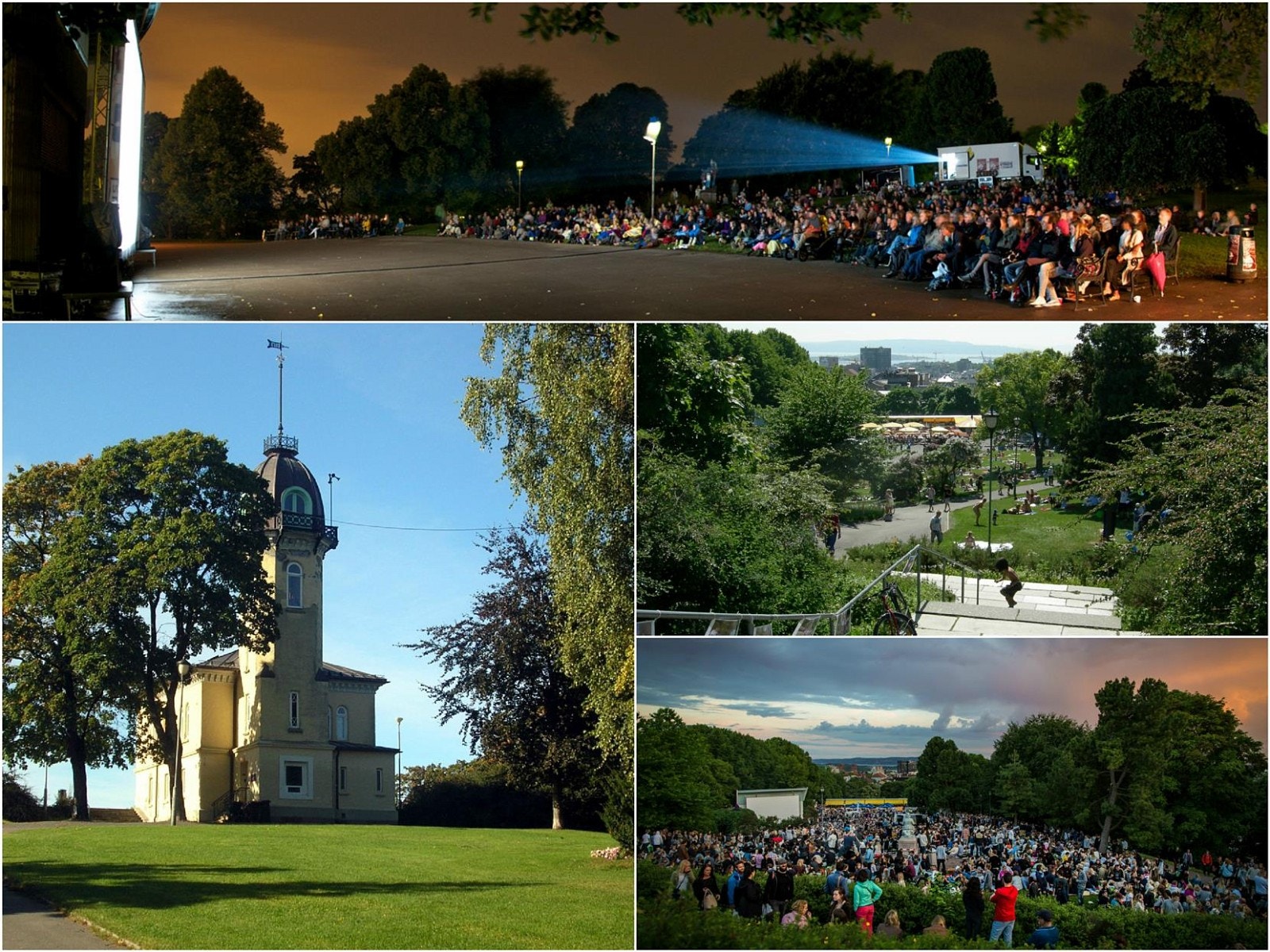 Noen stemningsbilder fra St. Hanshaugen parken. Konserter og nattkino må oppleves! Flotte omgivelser. Galleribilde