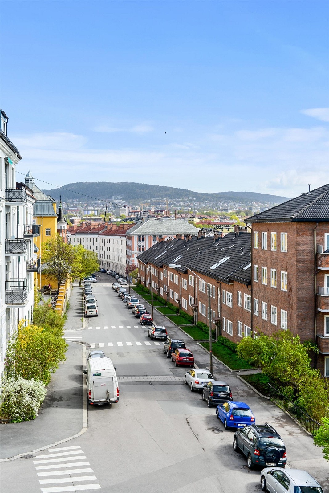 Utsikten fra balkongen; Hyggelige St. Hanshaugen venter på deg. Galleribilde
