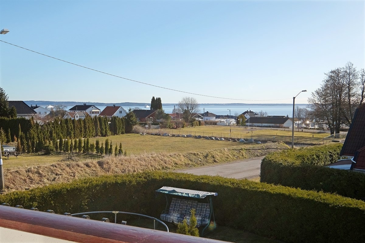 Fin utsikt fra balkongen Galleribilde