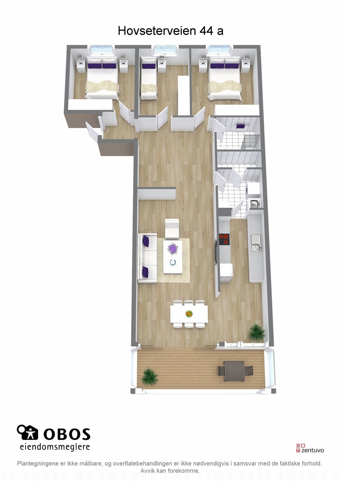 3D-plantegning Galleribilde