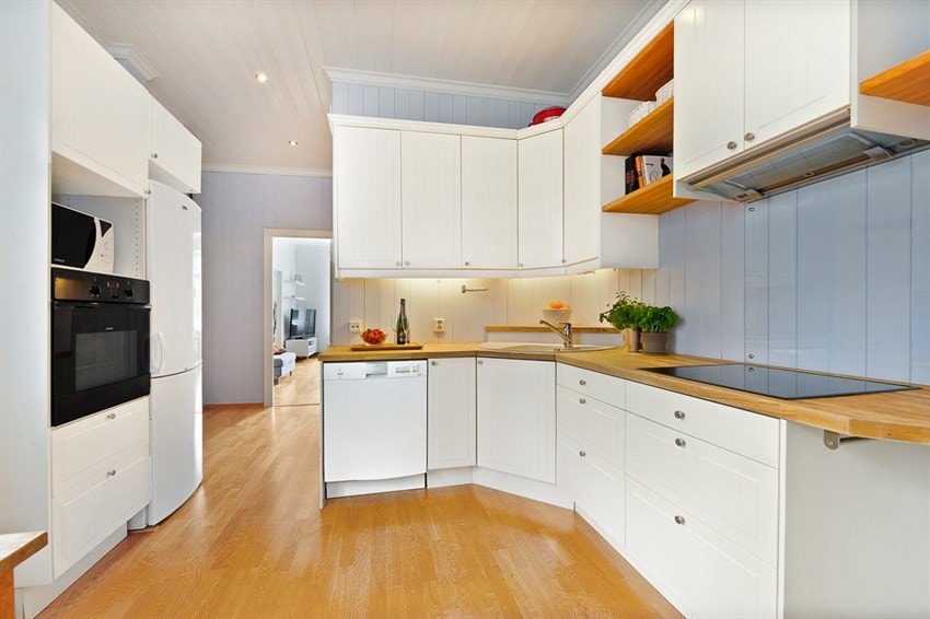 Her er også integrerte hvitevarer Galleribilde