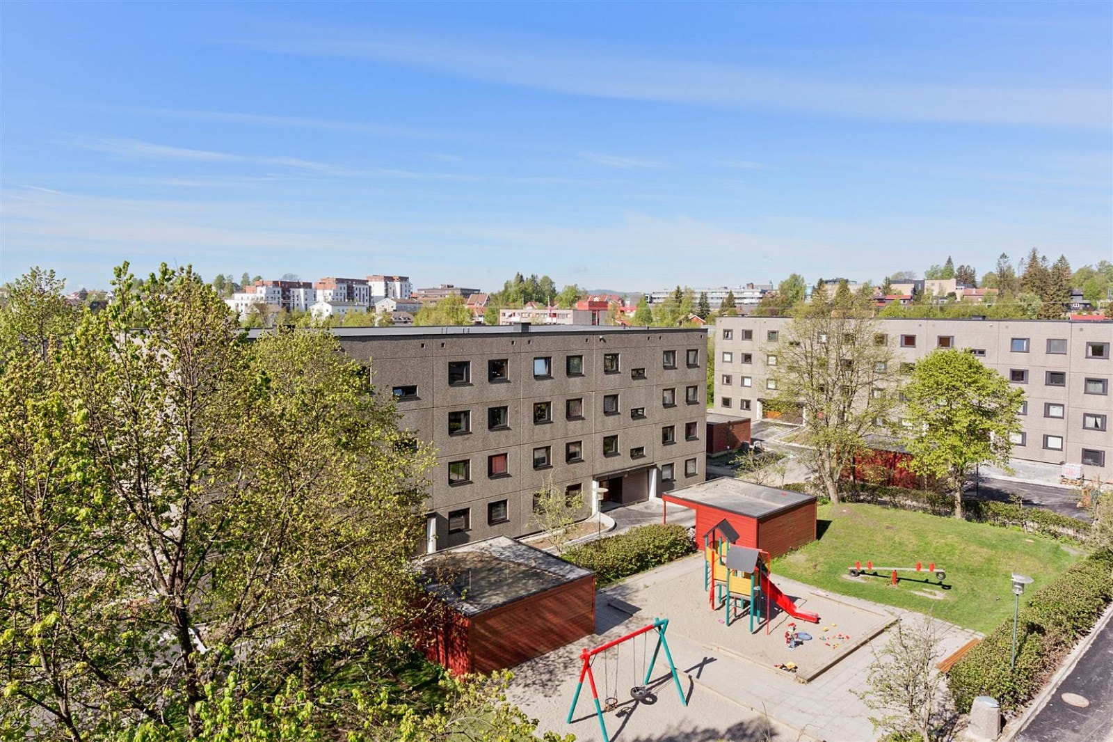 Det er fin utsikt fra balkongen. Galleribilde