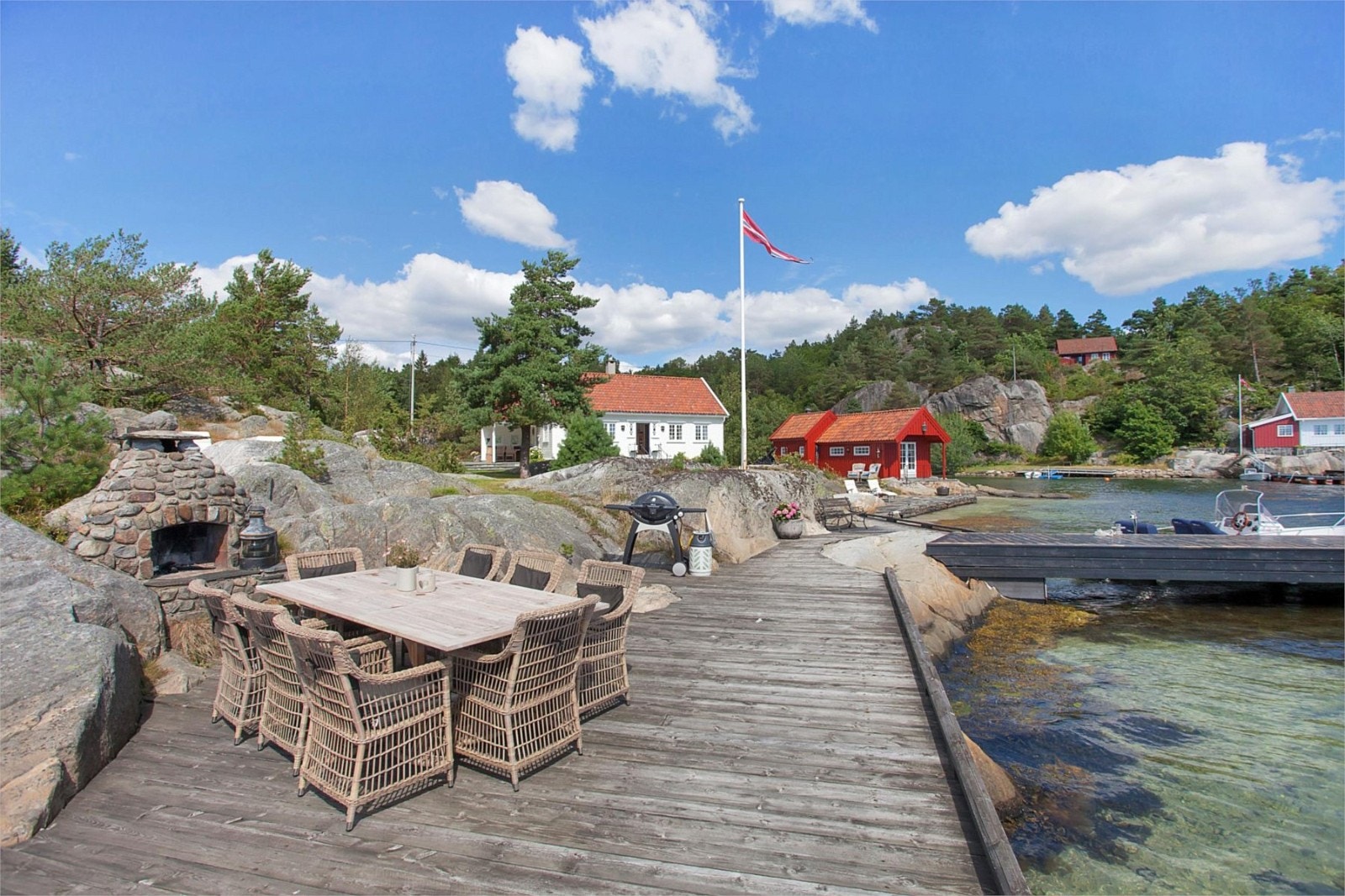 Romslig bryggeanlegg Galleribilde