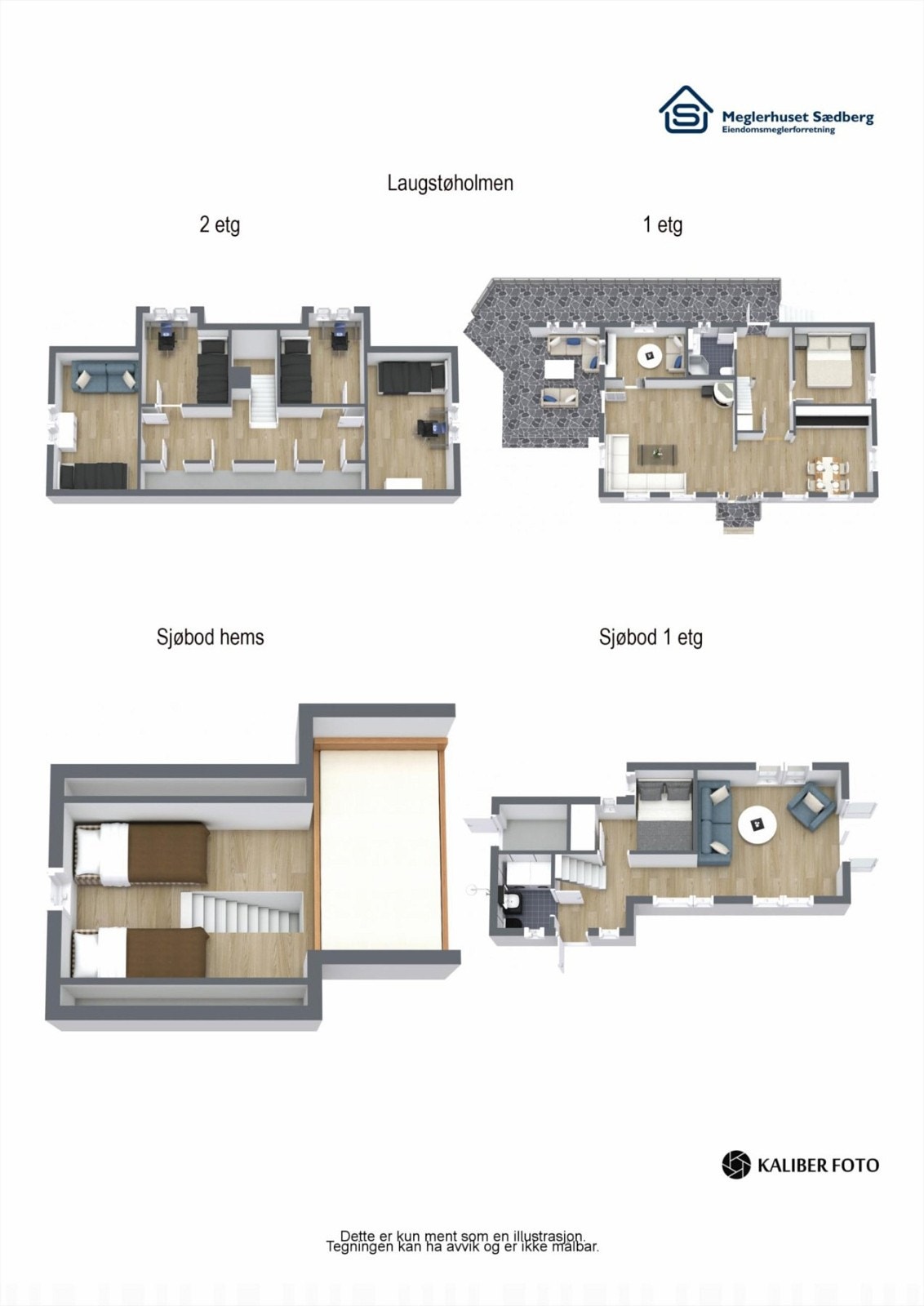3 D tegninger over byggene Galleribilde