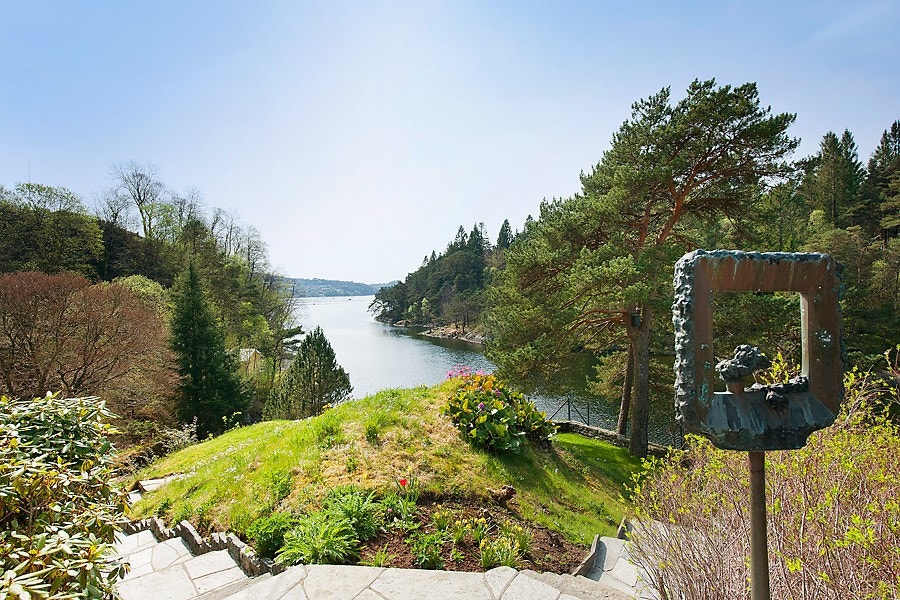 Hage med utsikt Galleribilde