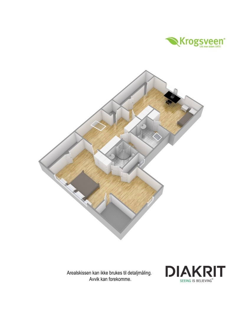 Plantegning 3D Galleribilde