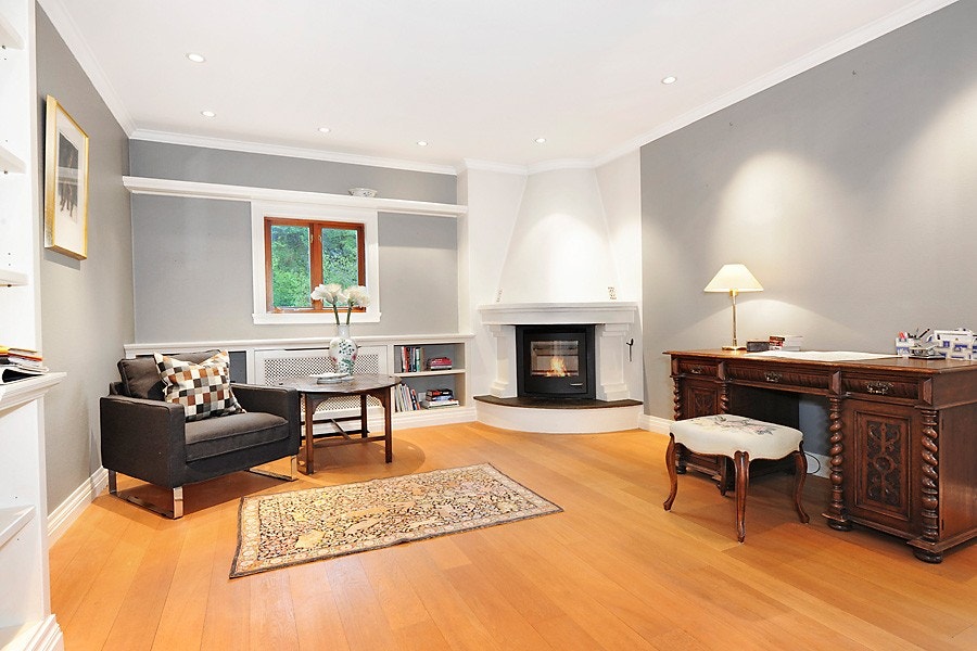 Stue med peis Galleribilde