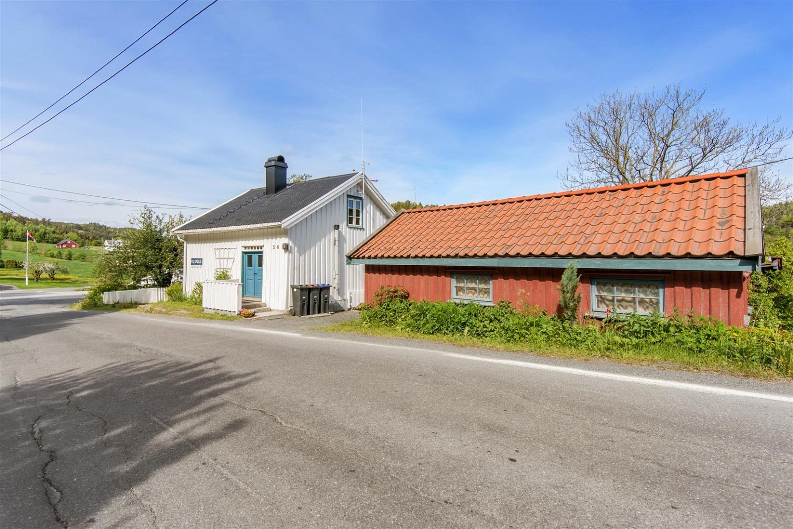 Eiendommen sett fra Lagveien. Galleribilde