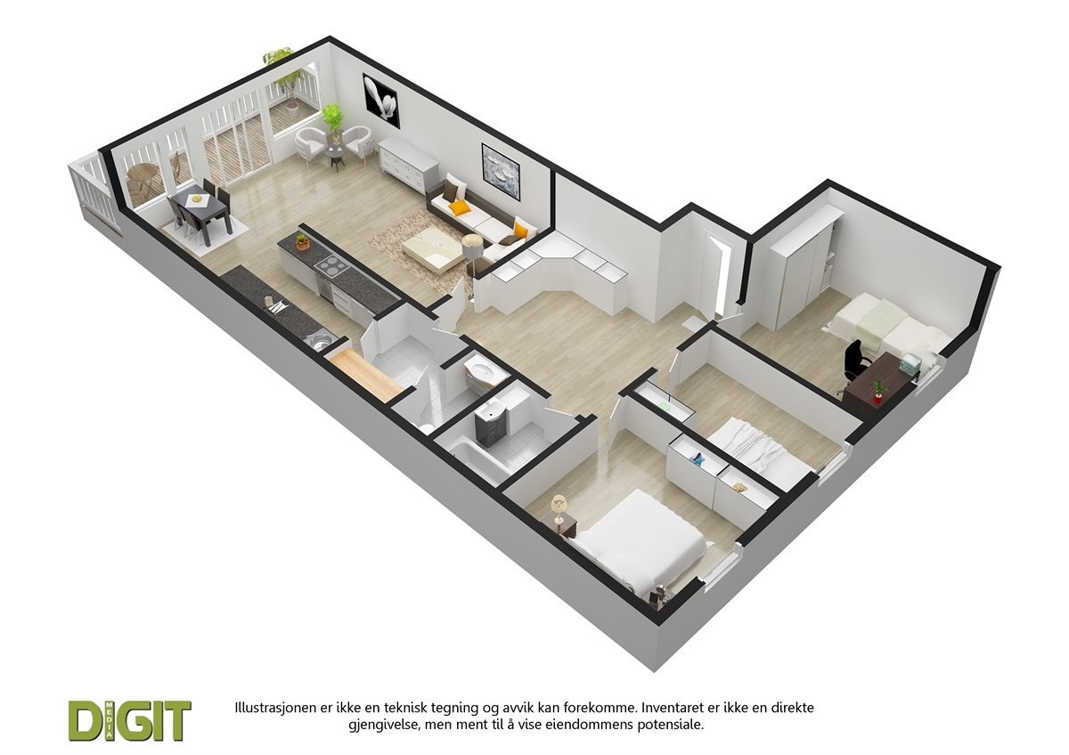 Plantegning av Hovseterveien 50 B Galleribilde