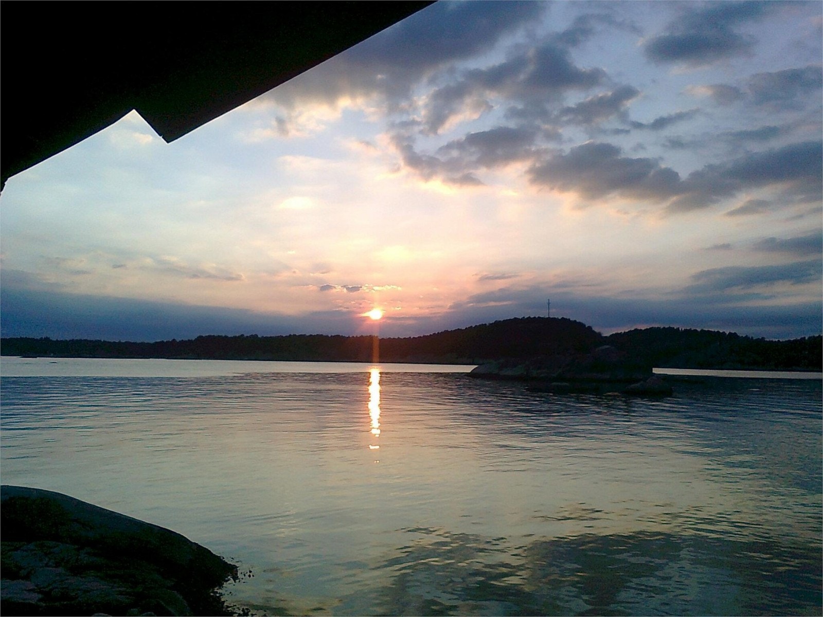 solnedgangen fra hytta Galleribilde