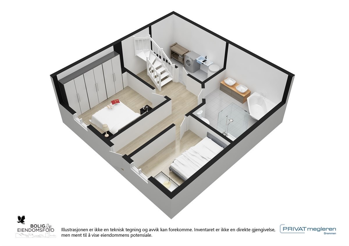 3D u. etg. Galleribilde