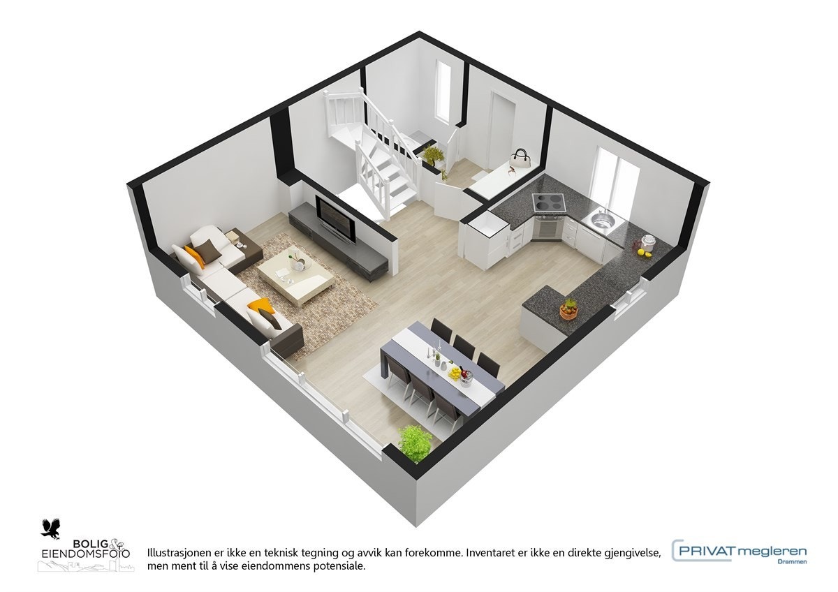 3D 1. etg. Galleribilde