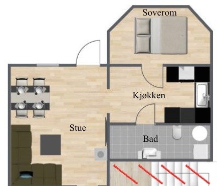 Plantegning Galleribilde